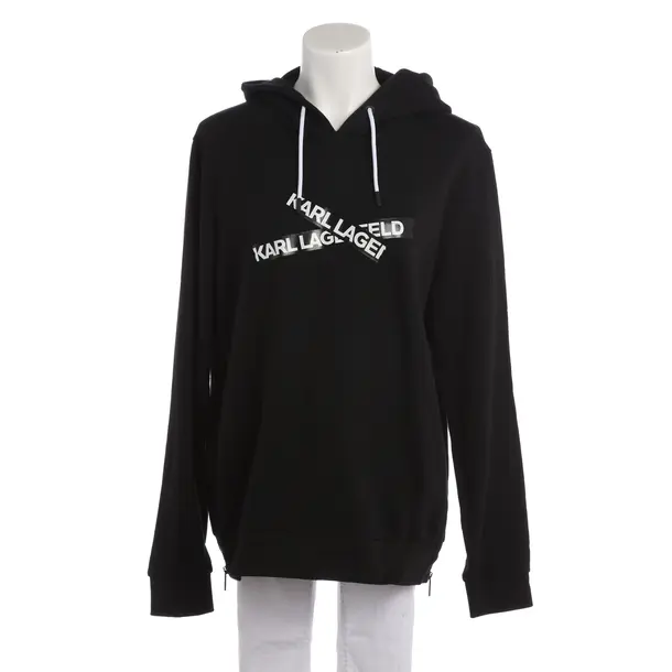 Felpa con cappuccio, in Nero, Cotone, Karl Lagerfeld