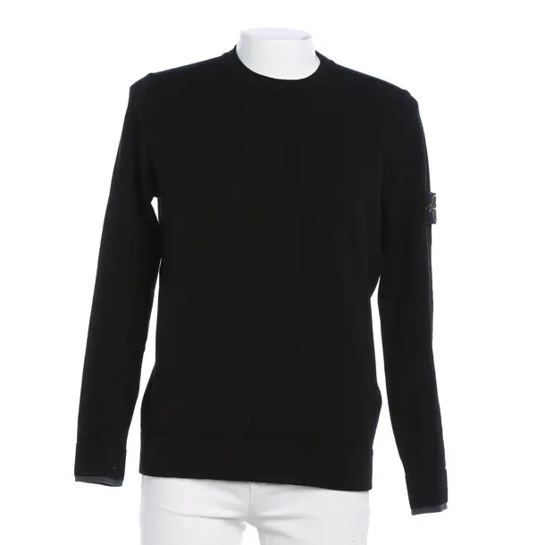 Pullover, in Schwarz, Wolle, Stone Island