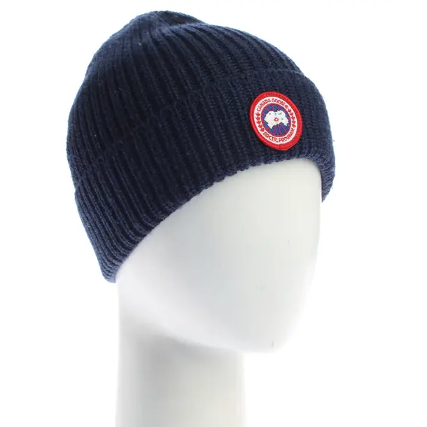 Mütze, in Blau, Wolle, Canada Goose