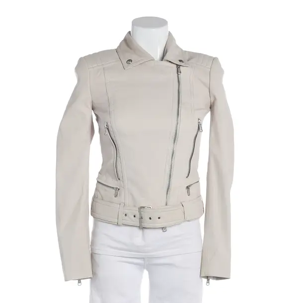 LeatherJacket, in Light Gray, Leather, Drykorn