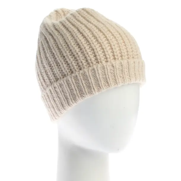 Cappello, in Beige, Lana, Chiuso
