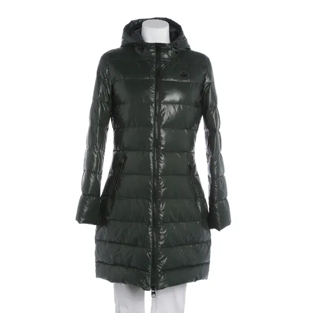 Winter Coat, in Dark Green, Polyamide, Closed