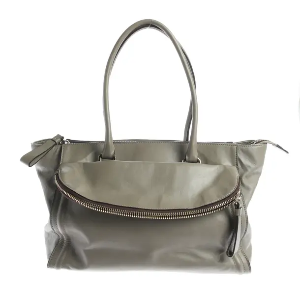 Schultertasche, in Grau, Leder, Coccinelle