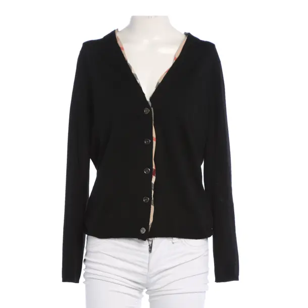 Strickjacke, in Schwarz, Wolle, Burberry Brit