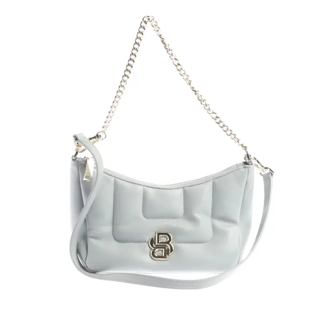 Schultertasche, in Grau, Leder, Hugo Boss Black Label