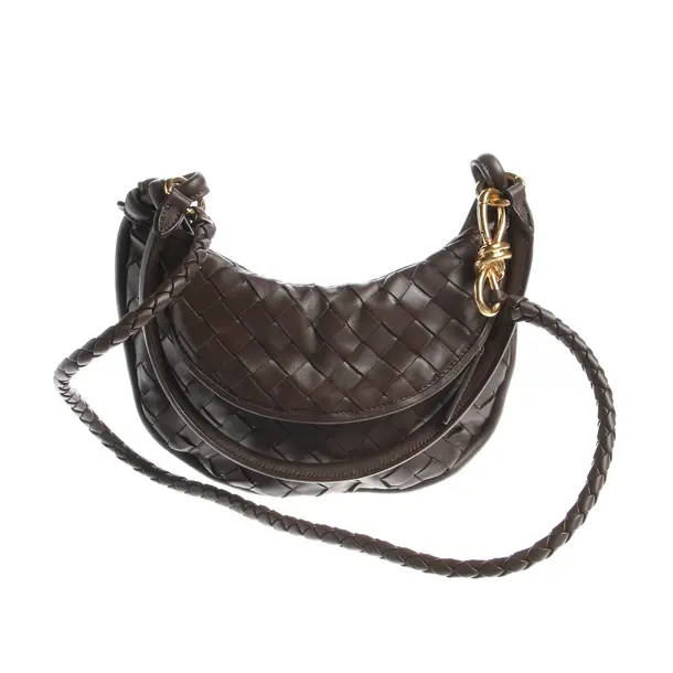 Borsa a cinture a tracolla, in Marrone, Pelle, Bottega Veneta