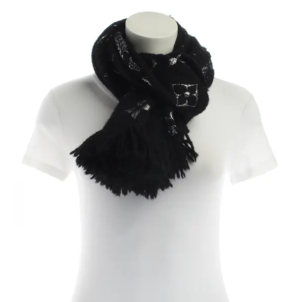 Sciarpa, in Nero, Lana, Louis Vuitton