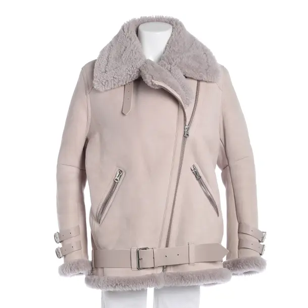 Lederjacke, in Lavendel, Leder, Acne Studios