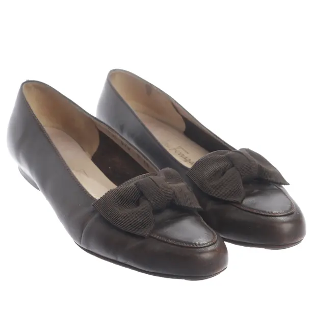 Ballet Flats, in Brown, Salvatore Ferragamo