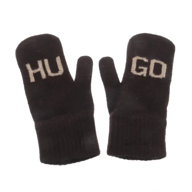 Mittens, in Dark Brown, Wool, Hugo Boss Red Label