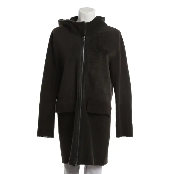 Cappotto in pelle, in Marrone scuro, Pelle, Utzon