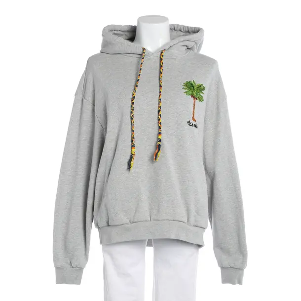 Hoodie, in Hellgrau, Baumwolle, Alanui