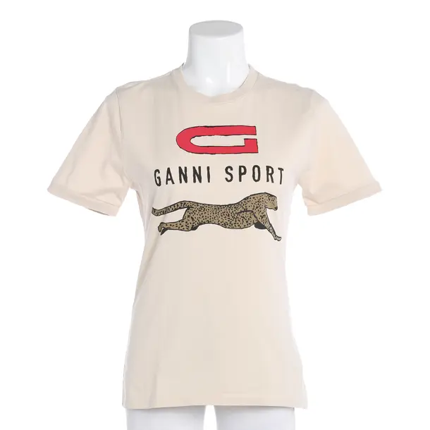 Shirt, in Beige, Cotton, Ganni