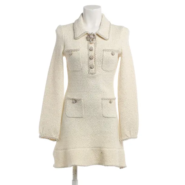 Cocktail Dress, in Cream, Polyester, self-portrait