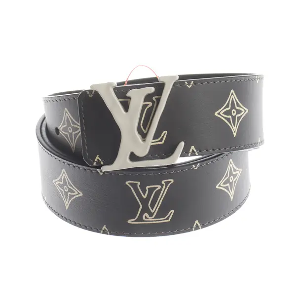 Gürtel, in Dunkelgrau, Leder, Louis Vuitton