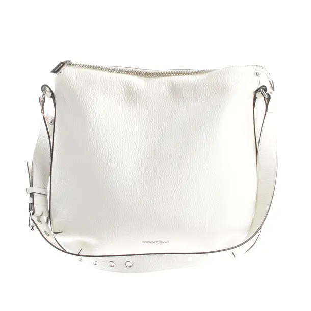Shoulder Bag, in White, Leather, Coccinelle