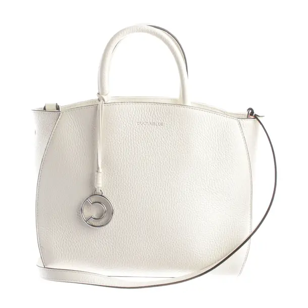 Schultertasche, in Beige, Leder, Coccinelle