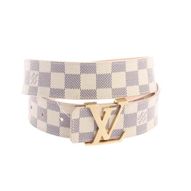 Belt, in Beige, Leather, Louis Vuitton