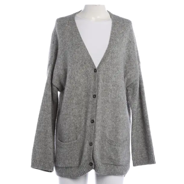 Cardigan, in Gray, Wool, Closed