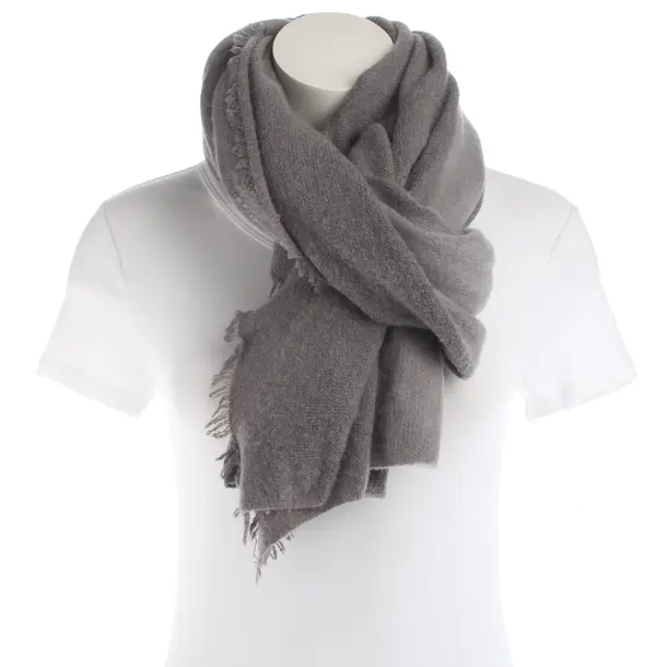 Scarf, in Gray, Wool, FFC