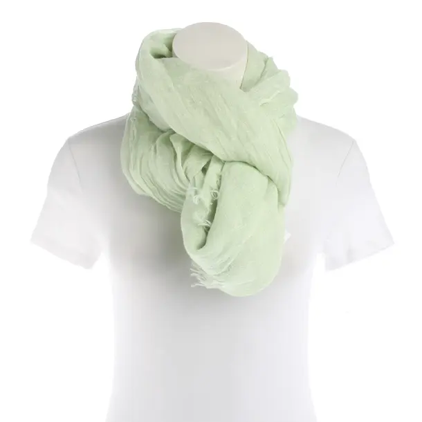 Shawl, in Light Green, Linen, Faliero Sarti