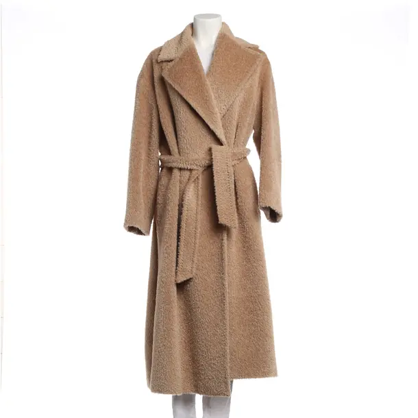 Mid-Season Coat, in Light Brown, Wool, Max Mara
