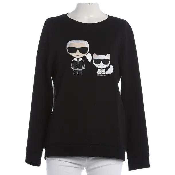 Sweatshirt, in Black, Cotton, Karl Lagerfeld