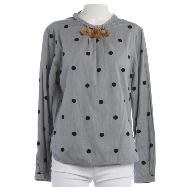 Bluse, in Grau, Baumwolle, Le Sarte Pettegole