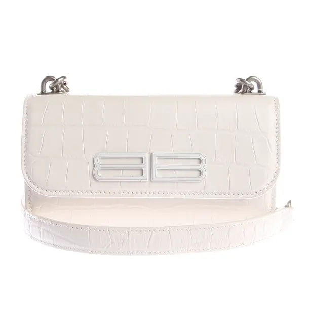 Abendtasche, in Weiß, Leder, Balenciaga