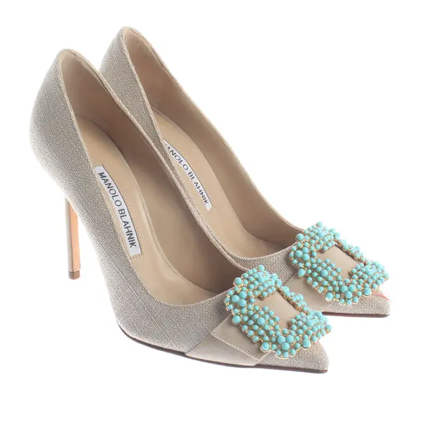 Pumps, in Beige, Manolo Blahnik