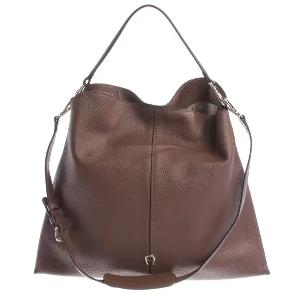 Schultertasche, in Braun, Leder, Aigner