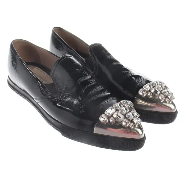 Loafers, in Schwarz, Miu Miu