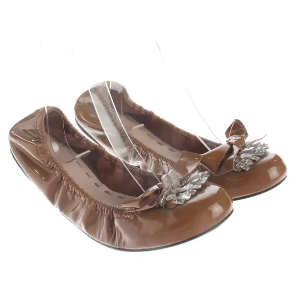 Ballet Flats, in Light Brown, Miu Miu
