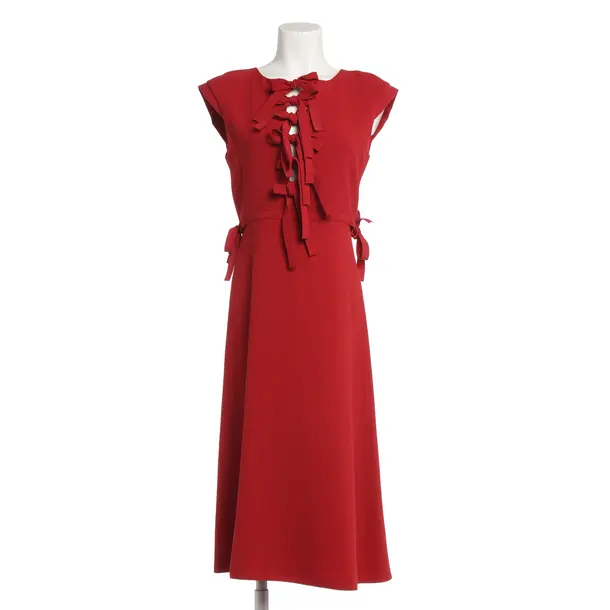 Dress, in Red, Polyester, Bottega Veneta