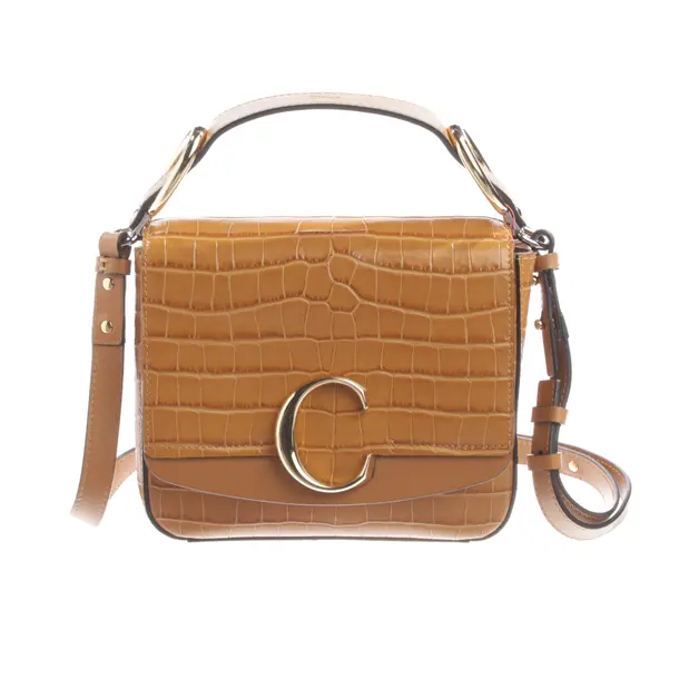 Schultertasche, in Hellbraun, Leder, Chloé