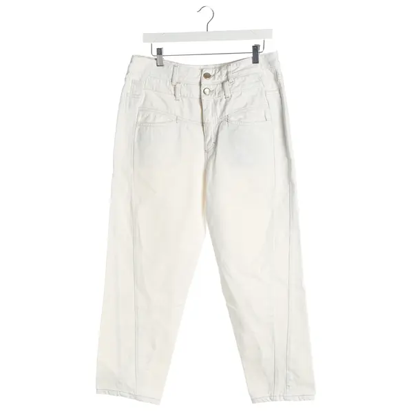 Straight Fit Jeans, in Cream, Cotton, Closed