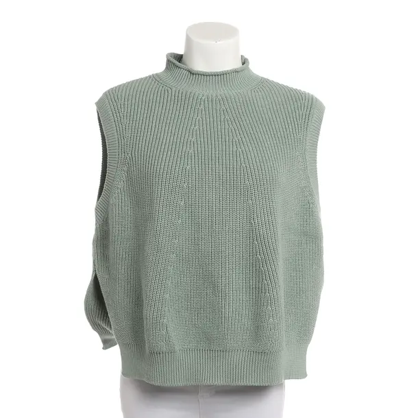 Sweater Vest, in Light Green, Cotton, Riani