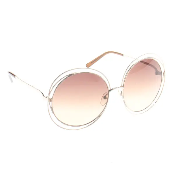Sonnenbrille, in Gold, Kunststoff / Metall, Chloé