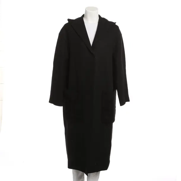Übergangsmantel, in Schwarz, Wolle, Harris Wharf London