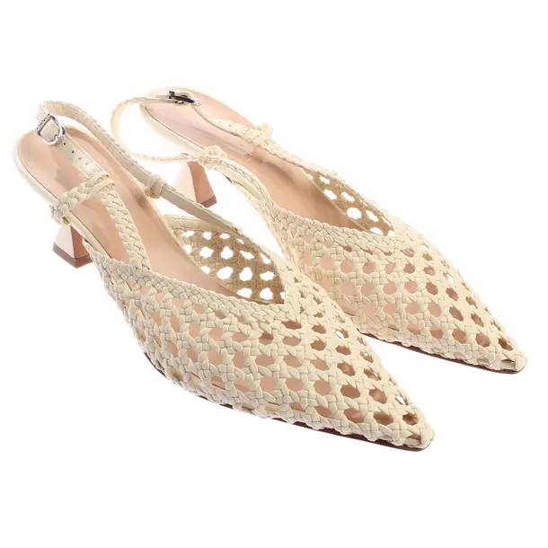 Slingbacks, in Cream, Unützer