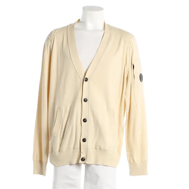Cardigan, in Beige, Cotton, C.P. Company