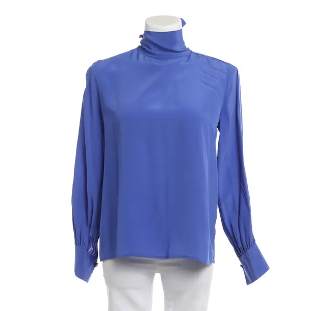 Blouse, in Blue, Silk, Closed