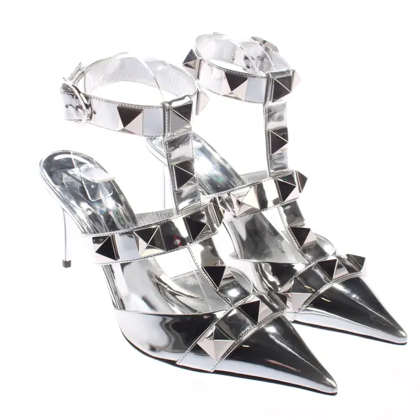 Slingbacks, in Silber, Valentino
