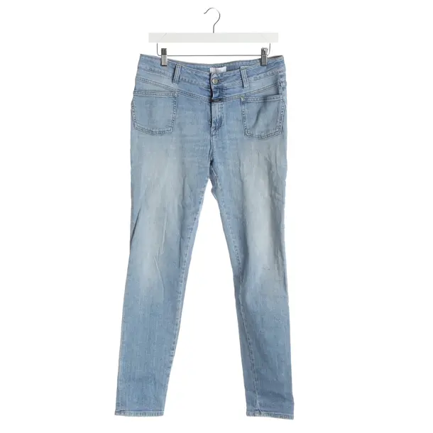Straight Fit Jeans, in Light Blue, Cotton, Closed