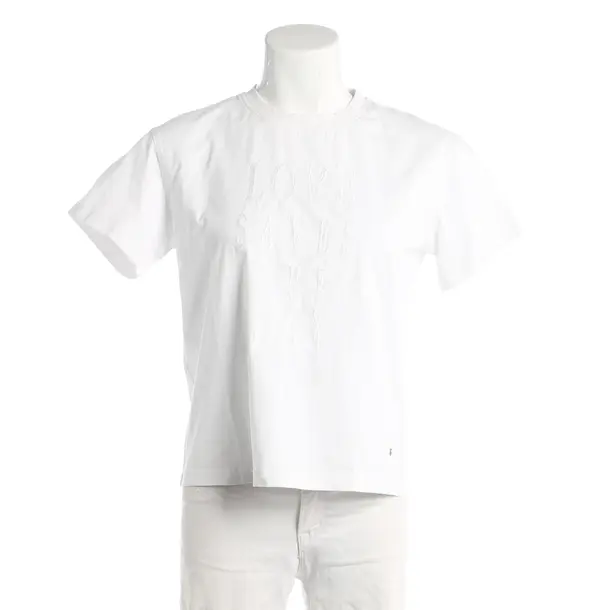 Shirt, in White, Cotton, Mos Mosh