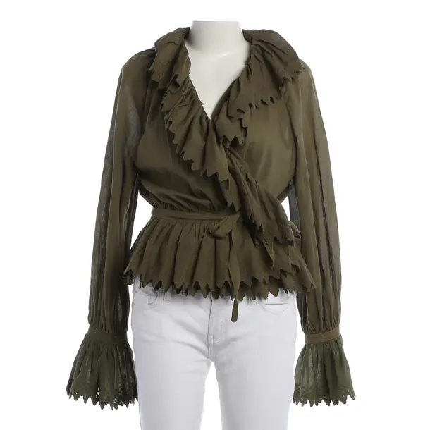 Blouse, in Dark Green, Cotton, Etro