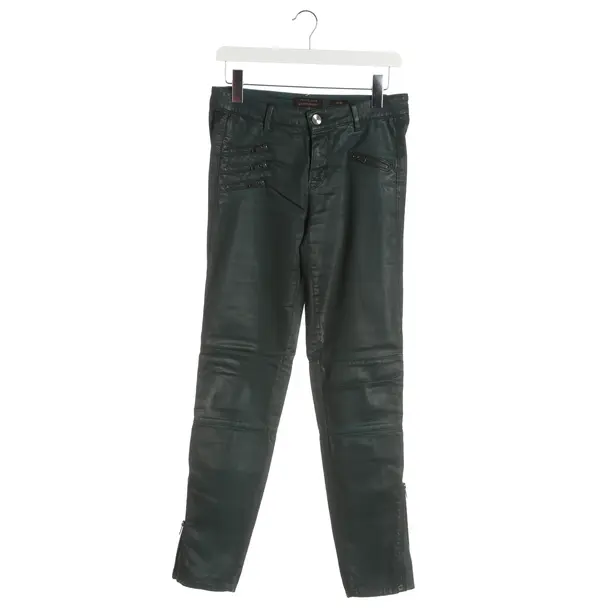 Pants, in Dark Green, Cotton, Raffaello Rossi