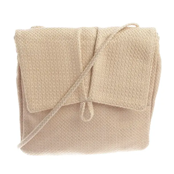 Schultertasche, in Beige, Baumwolle, Giorgio Armani