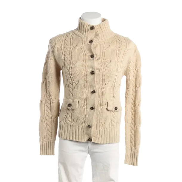 Cardigan, in Beige, Wool, GC Fontana