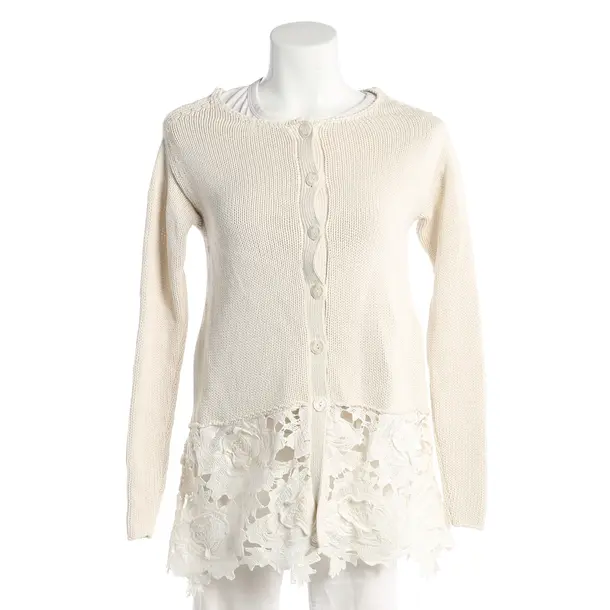 Strickjacke, in Cream, Baumwolle, Twin Set